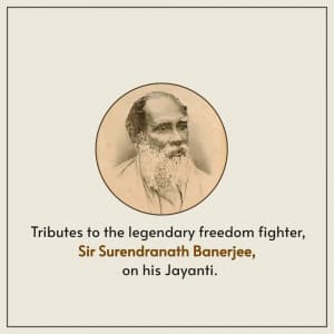 Surendranath Banerjee Jayanti event advertisement