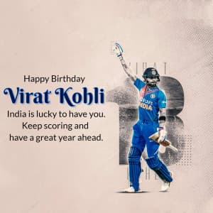 Virat Kohli Birthday graphic