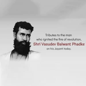 Vasudev Balwant Phadke Jayanti Instagram Post