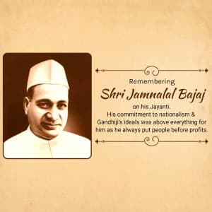 Jamnalal Bajaj Jayanti graphic