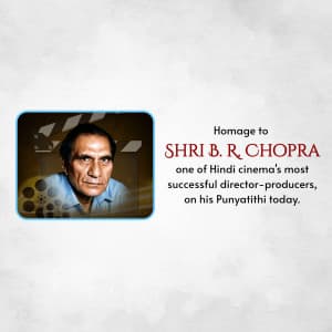 B. R. Chopra Punyatithi marketing flyer