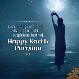 Kartik Purnima Facebook Poster