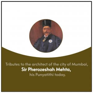Pherozeshah Mehta Punyatithi graphic