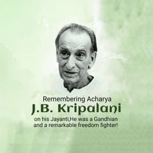 J. B. Kripalani Jayanti graphic