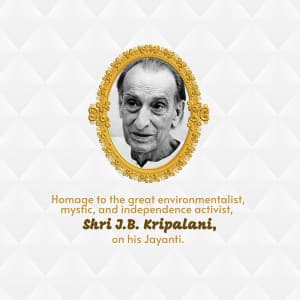 J. B. Kripalani Jayanti post