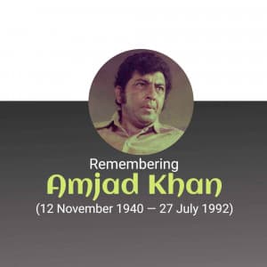 Amjad Khan Jayanti graphic