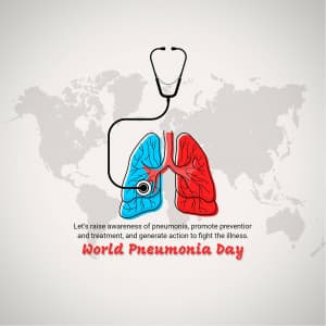 World Pneumonia Day advertisement banner