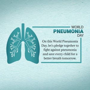 World Pneumonia Day marketing poster