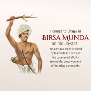 Birsa Munda Jayanti graphic