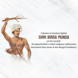 Birsa Munda Jayanti creative image