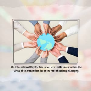 International Day for Tolerance ad post