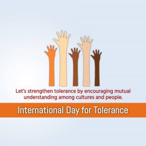 International Day for Tolerance marketing poster