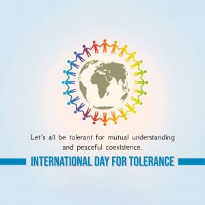 International Day for Tolerance graphic