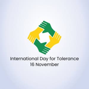 International Day for Tolerance marketing flyer