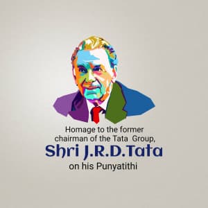 J. R. D. Tata Punyatithi creative image