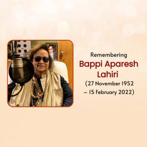 Bappi Lahiri jayanti greeting image