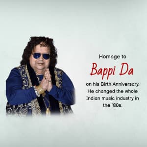 Bappi Lahiri jayanti graphic