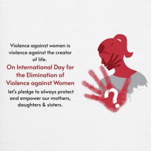 International Day for the Elimination of Violence against Women advertisement banner