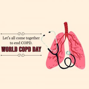 World COPD day advertisement banner