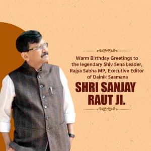 Sanjay rajaram raut birthday banner