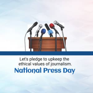 National Press Day flyer