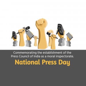 National Press Day event poster