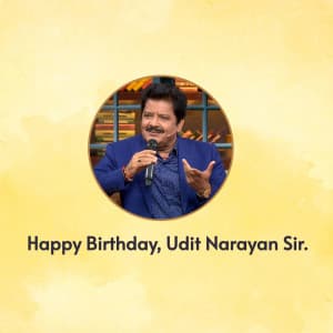 Udit Narayan Birthday event advertisement