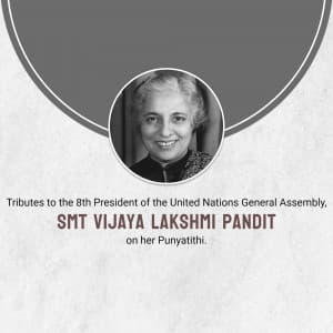 Vijaya Lakshmi Pandit Punyatithi Instagram Post