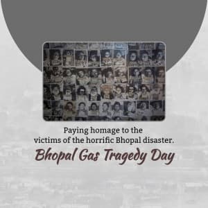 Bhopal Gas Tragedy Day Facebook Poster