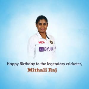Mithali Raj Birthday Instagram Post