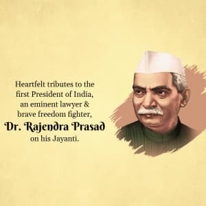 Dr. Rajendra Prasad Jayanti whatsapp status poster