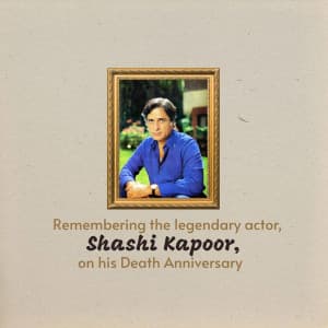 Shashi Kapoor Punyatithi poster Maker