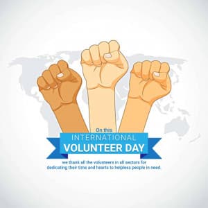 International Volunteer Day ad post