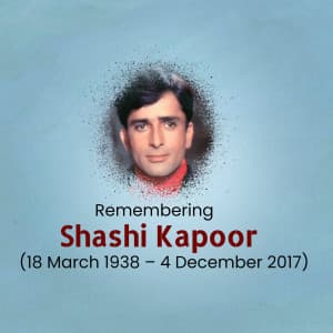 Shashi Kapoor Punyatithi event advertisement