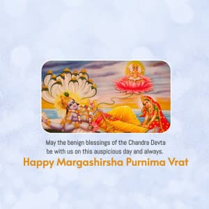 Margashirsha Purnima Vrat marketing flyer