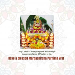 Margashirsha Purnima Vrat creative image