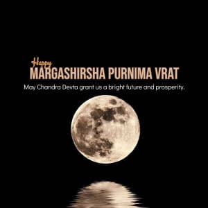 Margashirsha Purnima Vrat whatsapp status poster