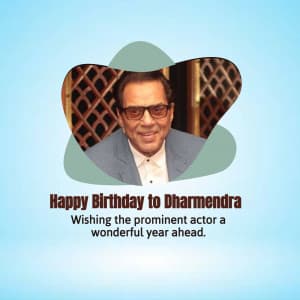 Dharmendra birthday poster Maker