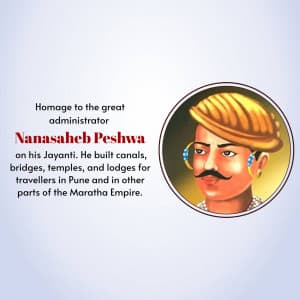 Nanasaheb Peshwa Jayanti graphic