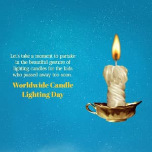 Worldwide Candle Lighting Day marketing poster