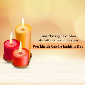 Worldwide Candle Lighting Day marketing flyer