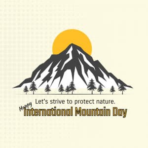 International Mountain Day whatsapp status poster