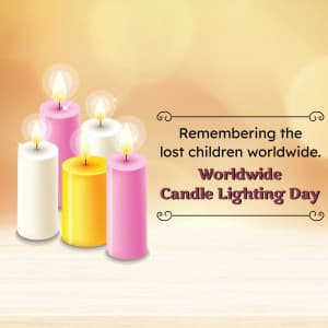 Worldwide Candle Lighting Day Facebook Poster