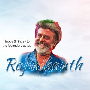 Rajinikanth Birthday marketing flyer