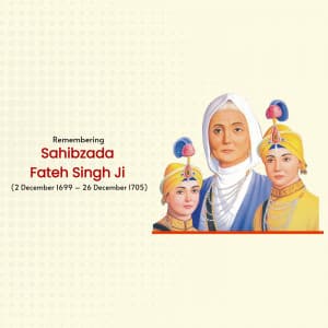 Sahibzada Fateh Singh Birth Anniversary marketing flyer