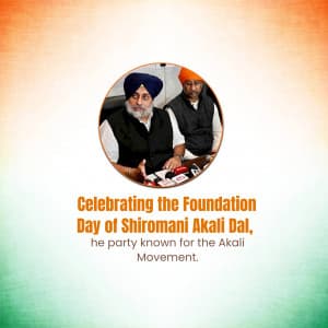 Shiromani Akali Dal Foundation Day marketing poster