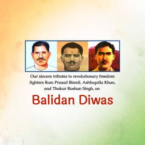 Balidan Diwas poster Maker