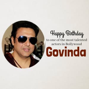 Govinda Birthday creative image