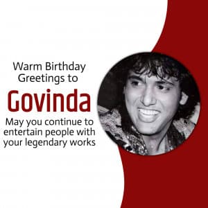 Govinda Birthday whatsapp status poster