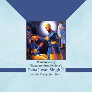 Baba Jiwan Singh Martyrdom Day creative image